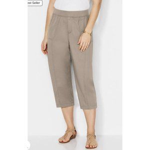 NWT CATHERINES KNIT WAISTBAND CAPRIS 5x